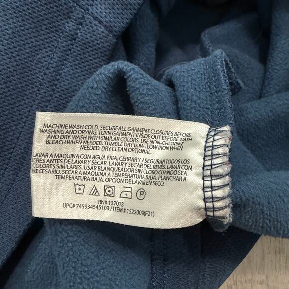 Orvis Bonded Mesh Full Zip Fleece Jacket Men's Medium Blue Gray Fishing 1522009 - Picture 6 of 10